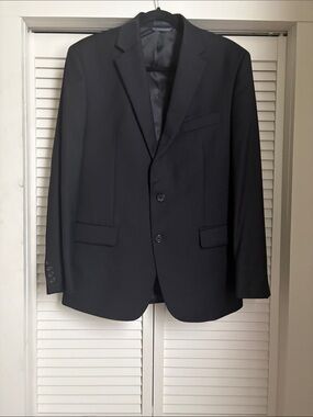 Lauren Ralph Lauren Black Two-Button Notch Lapel Suit Jacket